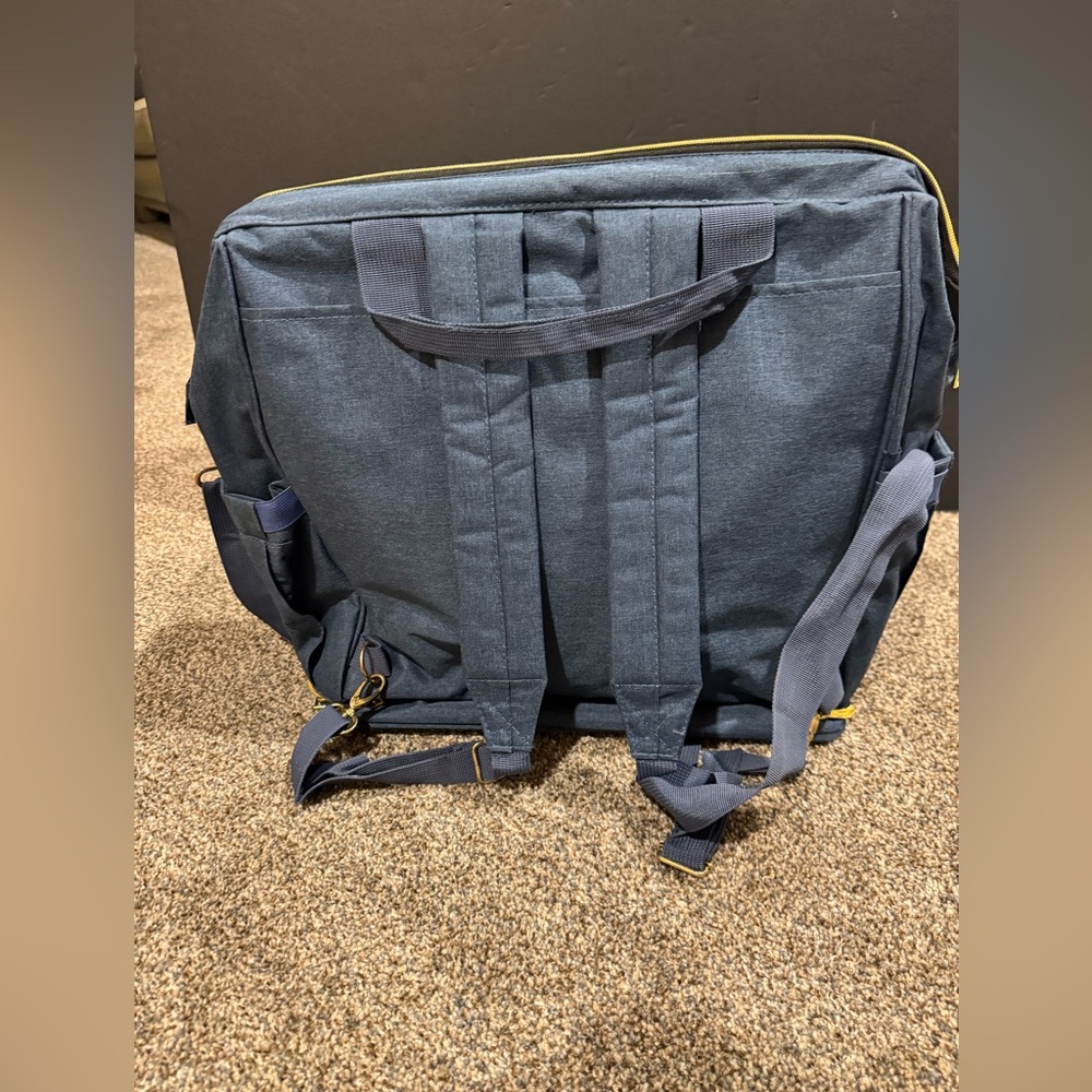 Eden & Elan Diaper Bag Backpack Navy Blue Large Capacity Mint Condition - Picture 11 of 16